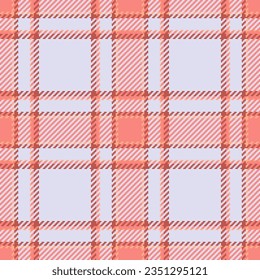Textiler Hintergrund Vektorgrafik von Gewebe tartan Plaid mit einem Muster Textur Scheck nahtlos in Rot-Weiß-Farben.