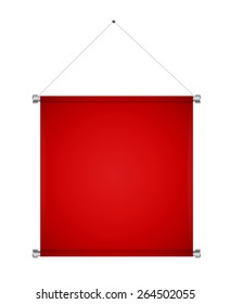 Textile Banner mit Kopienraum. Vektorgrafik. EPS10