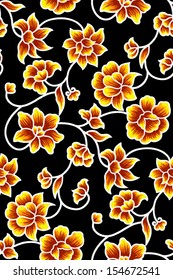 textile of batik technique.