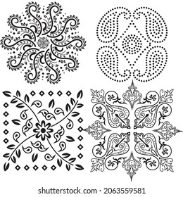 Textile Border Motifs Patterns Designs