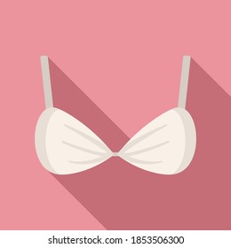 Icono de sujetador textil. Ilustración plana del icono vectorial del sujetador textil para el diseño web