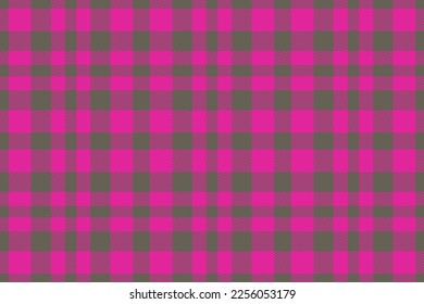 Textile check background. Pattern plaid tartan. Texture fabric seamless vector in pink and pastel colors.