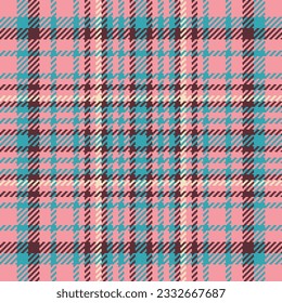 Tártaro de control textil de tela vectorial con un fondo trenzado sin fisuras en colores rojo y cian.