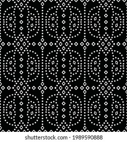 patrón de chunri textil blanco y negro