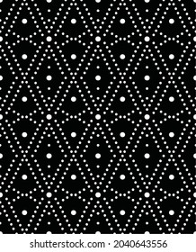 Textile chunri pattern black and white svg