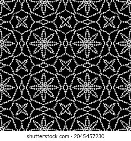 Textile Chunri Pattern Black White Stock Vector (Royalty Free ...