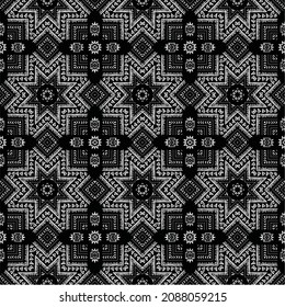 Textile Chunri Pattern Black White Stock Vector (Royalty Free ...