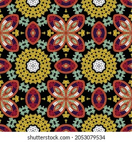 Textile Chunri Pattern Multi Colors Stock Vector (Royalty Free ...