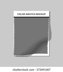 Textile Color Swatch Mockup.