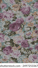 Diseño textil con la Imagen hermosa abstracta del patrón de las flores