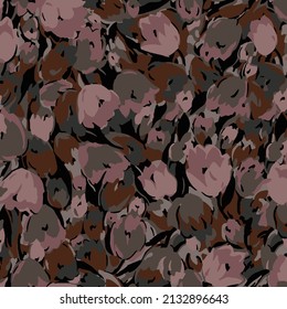 textile design with abstract floral pattern