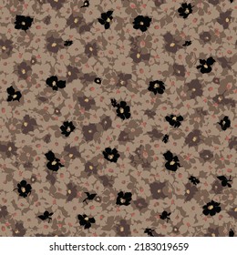 textile design with abstract flower pattern image