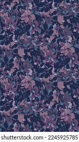 textile design with abstract flower pattern image