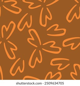 textile design with abstract flower pattern