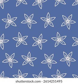 textile design with abstract flower pattern