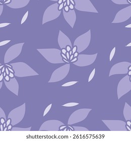 textile design with abstract flower pattern
