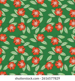 textile design with abstract flower pattern