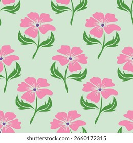 textile design with abstract flower pattern