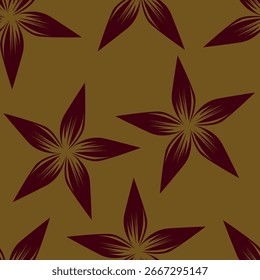 textile design with abstract flower pattern