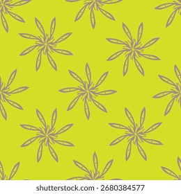 textile design with abstract flower pattern