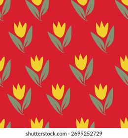 Textiles Design mit abstraktem Blumenmuster