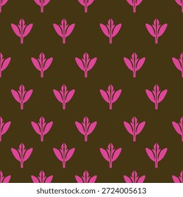 textile design with abstract flower pattern