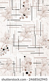  textile design background texture abstract surfacee design seemless geomatric floral pattern natural flowers bunch