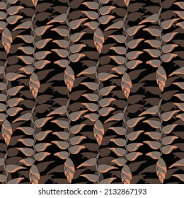 textile design with banana floral pattern