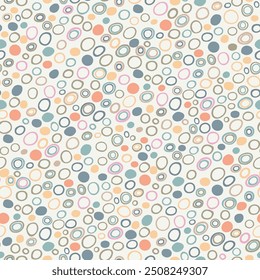 textile design with beautiful abstract dot and circle pattern image