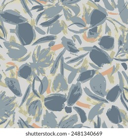 textile design with beautiful abstract flowers pattern image