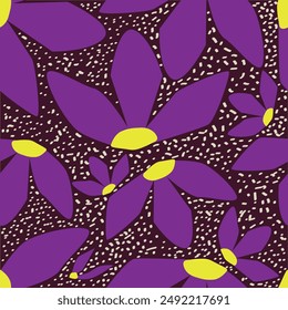 textile design with beautiful abstract flowers pattern image