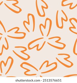 textile design with beautiful abstract flowers pattern image