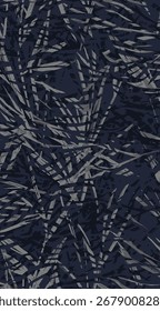 design têxtil com bela imagem de padrão de folhagem abstrata