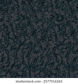 textile design with beautiful abstract leafs pattern image