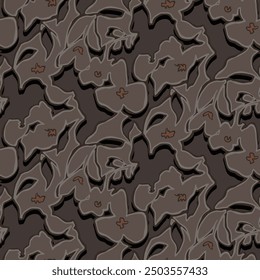 textile design with beautiful decorative abstract floral pattern image