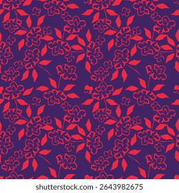 textile design with beautiful decorative flowers pattern image