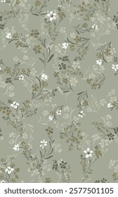 textile design with beautiful floral pattern image