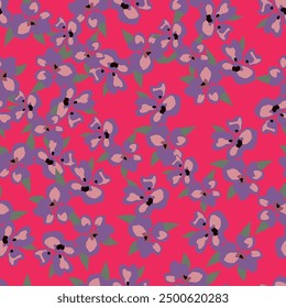 Diseño textil con hermosas flores patrón Imagen