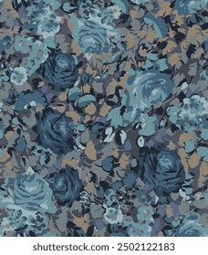textile design with beautiful flowers pattern image