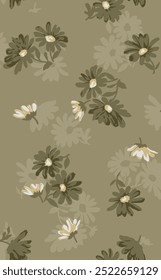 design têxtil com belas flores padrão imagem