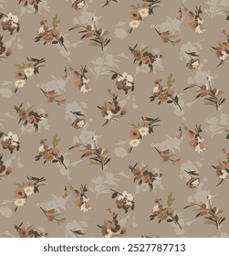textile design with beautiful flowers pattern image