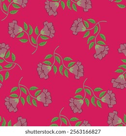textile design with beautiful flowers pattern image