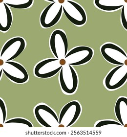 textile design with beautiful flowers pattern image