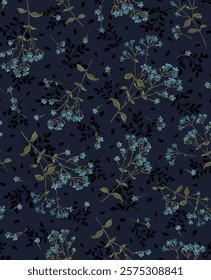 textile design with beautiful flowers pattern image
