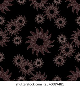textile design with beautiful flowers pattern image