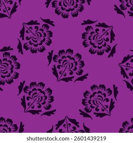 textile design with beautiful flowers pattern image