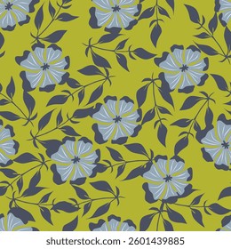textile design with beautiful flowers pattern image