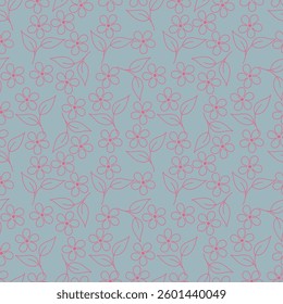 textile design with beautiful flowers pattern image
