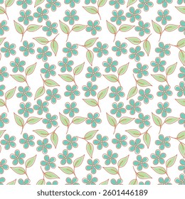 textile design with beautiful flowers pattern image