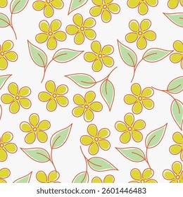 textile design with beautiful flowers pattern image